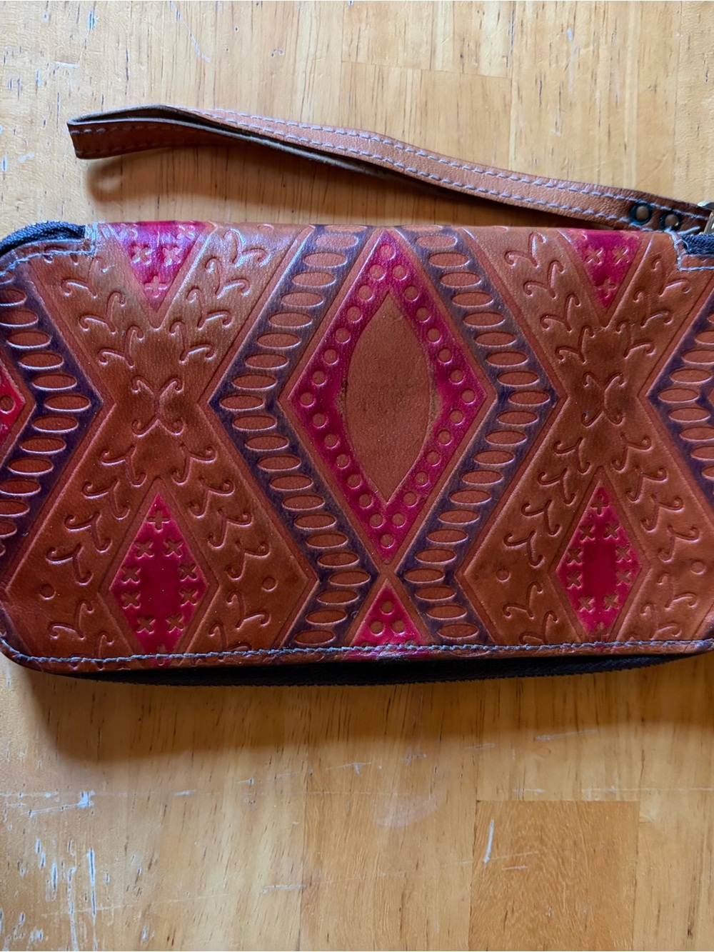 Noonday Collection Leather Wristlet